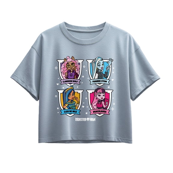 Monster High - Character Grid - Youth Girls Boxy T-Shirt