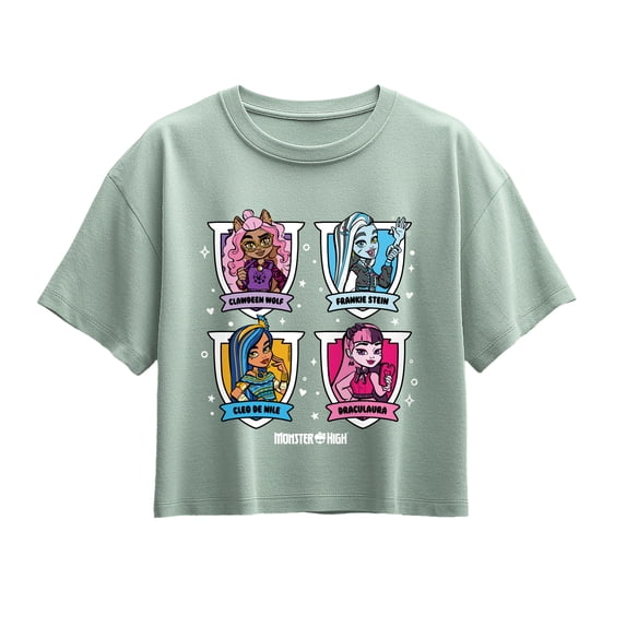 Monster High - Character Grid - Youth Girls Boxy T-Shirt