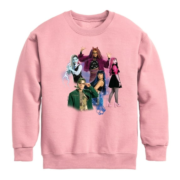 Monster High - Character Group - Toddler And Youth Crewneck Fleece Sweatshirt