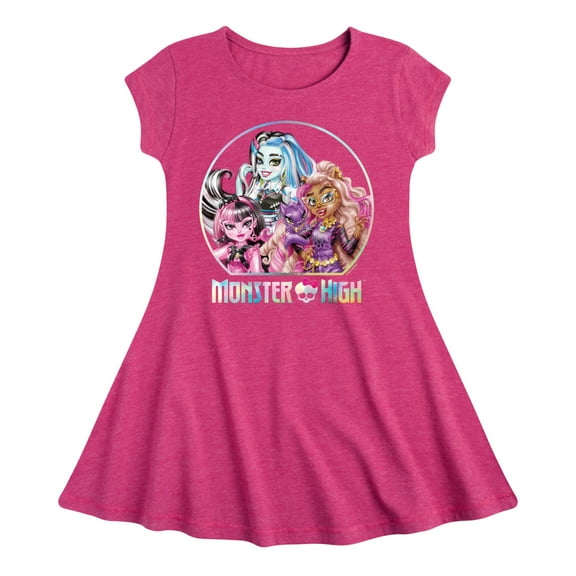 Monster High - Character Image - Toddler & Youth Girls Fit & Flare Dress