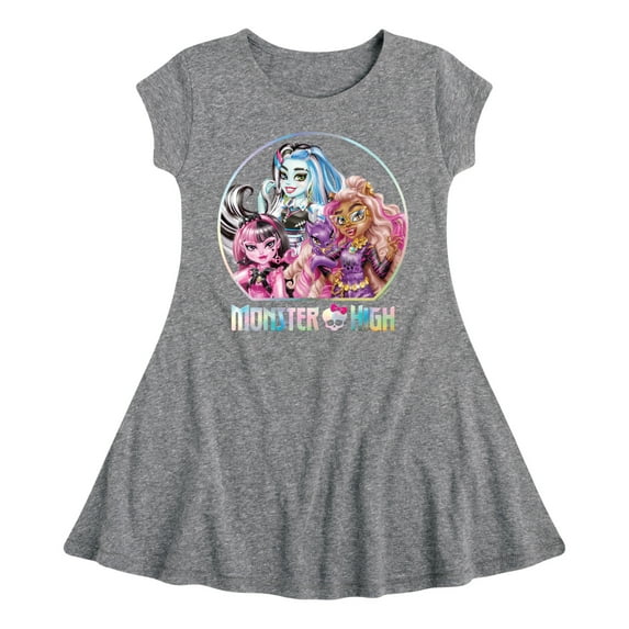 Monster High - Character Image - Toddler & Youth Girls Fit & Flare Dress