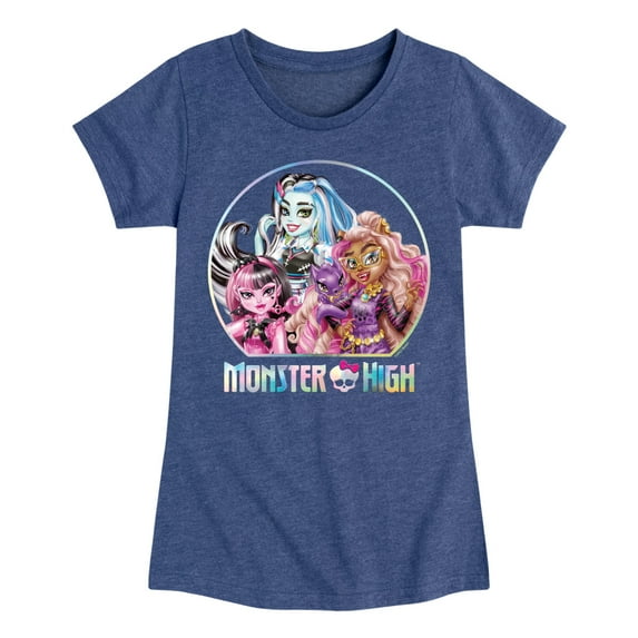 Monster High - Circle OF Friends - Toddler & Youth Girls Short Sleeve Graphic T-Shirt