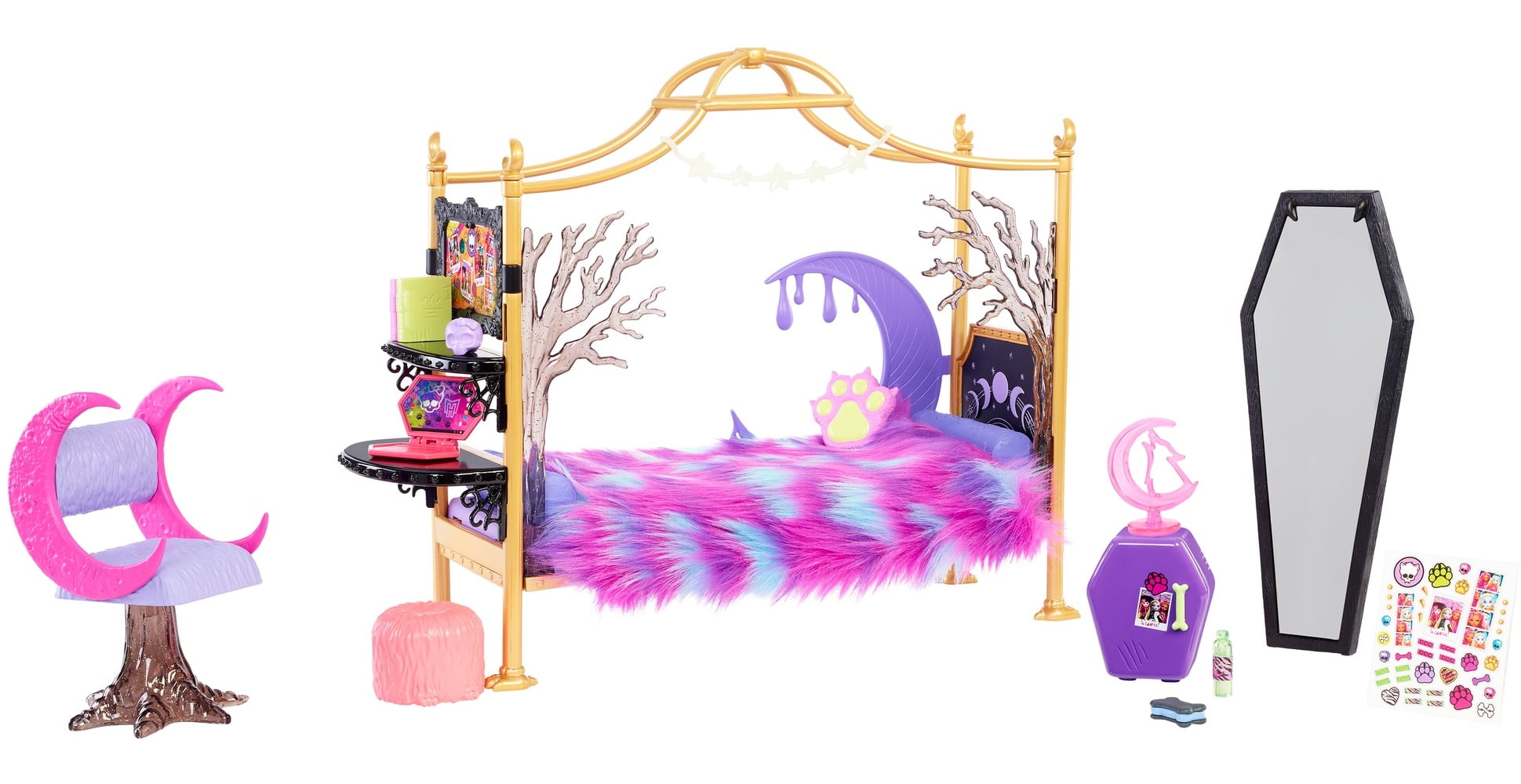 Monster High Clawdeen Wolf Dollhouse Playset with Bedroom