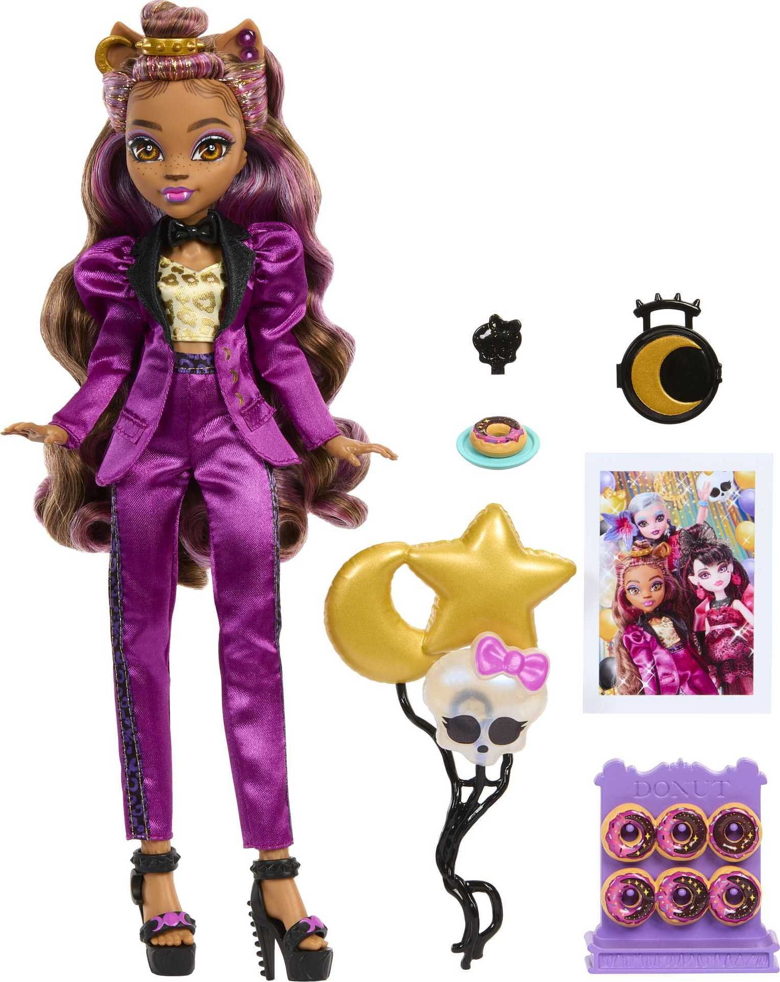 Monster High Clawdeen Wolf Doll in Monster Ball Party Fashion with ...