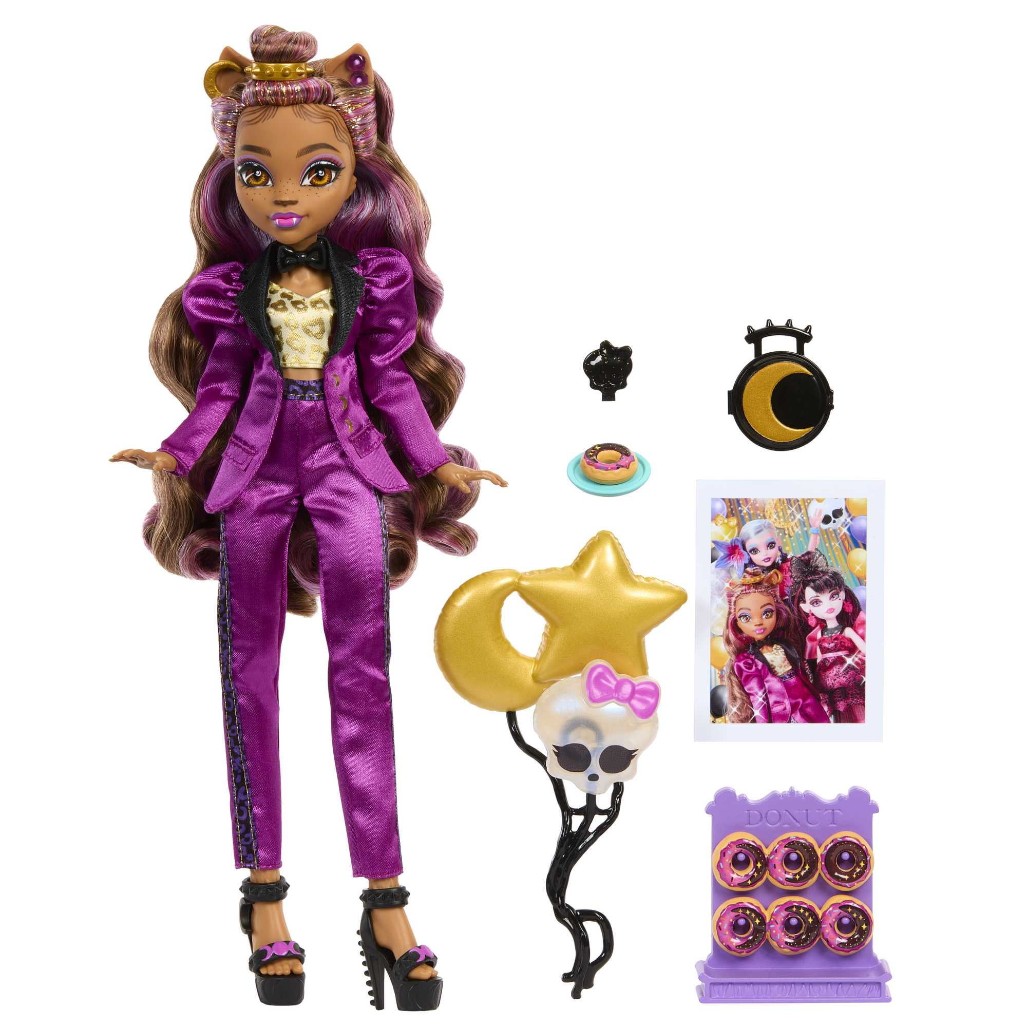 Monster High Clawdeen Wolf Fashion Doll in Monster Ball Party Fashion with Accessories Collectible