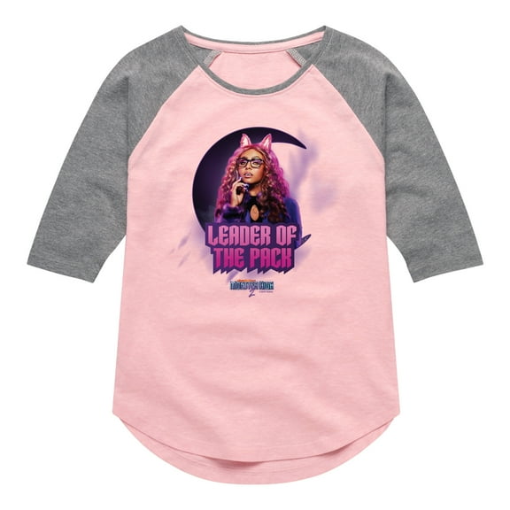 Monster High - Clawdeen Wolf: Leader Of The Pack - Toddler & Youth Girls Raglan Graphic T-Shirt