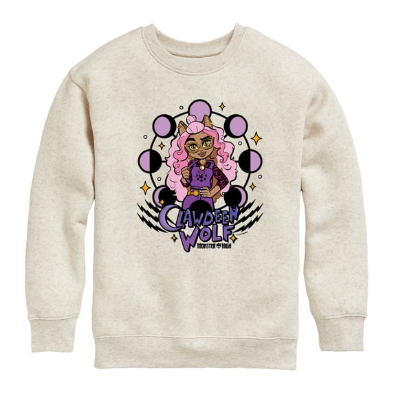 Monster High - Clawdeen Wolf - Toddler And Youth Crewneck Fleece Sweatshirt