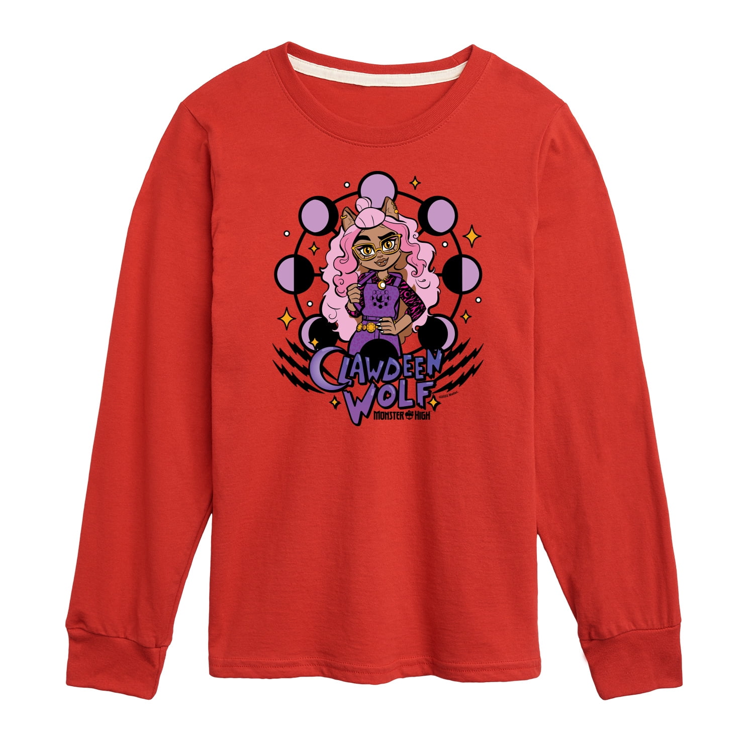 Monster High - Clawdeen Wolf - Toddler And Youth Long Sleeve Graphic T-Shirt