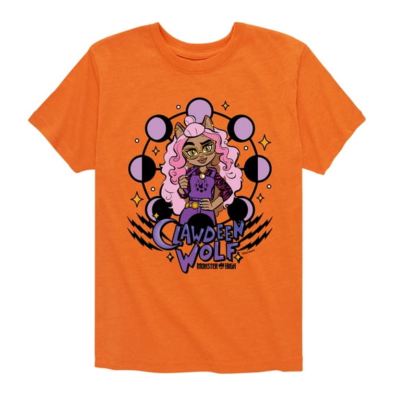 Monster High - Clawdeen Wolf - Toddler And Youth Short Sleeve Graphic T-Shirt