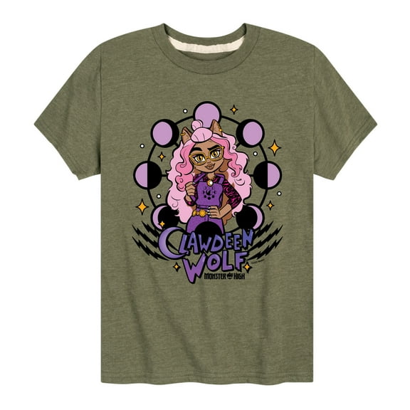 Monster High - Clawdeen Wolf - Toddler And Youth Short Sleeve Graphic T-Shirt
