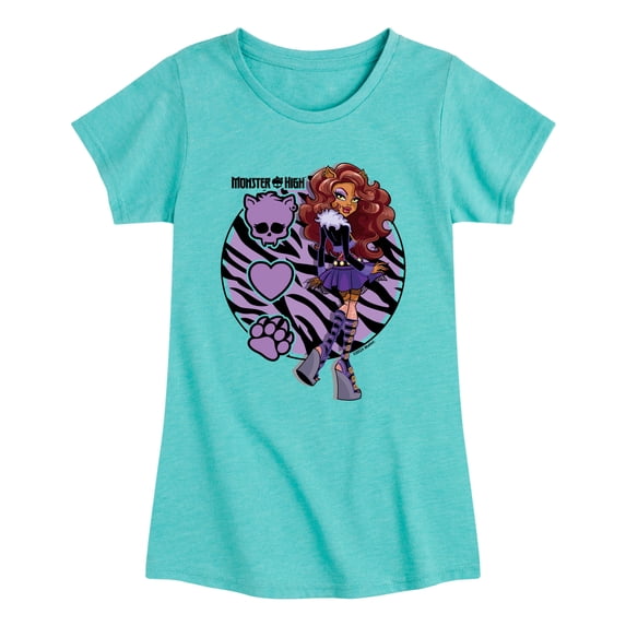 Monster High - Clawdeen Fitted Short Sleeve Graphic T-Shirt
