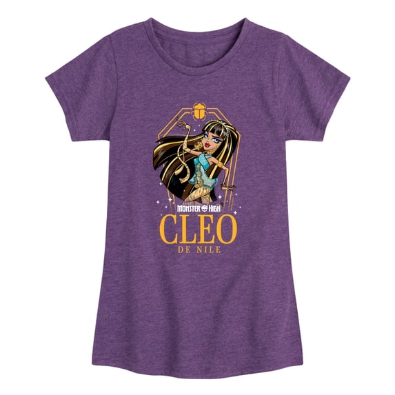 Monster High - Cleo De Nile Coffin and Scarab Fitted Short Sleeve Graphic T-Shirt