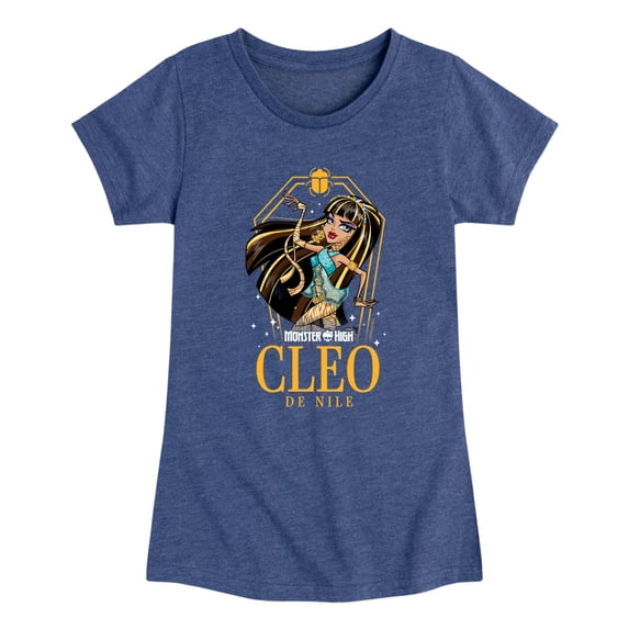 Monster High - Cleo Coffin And Scarab - Youth Girls Fitted Short Sleeve T-Shirt