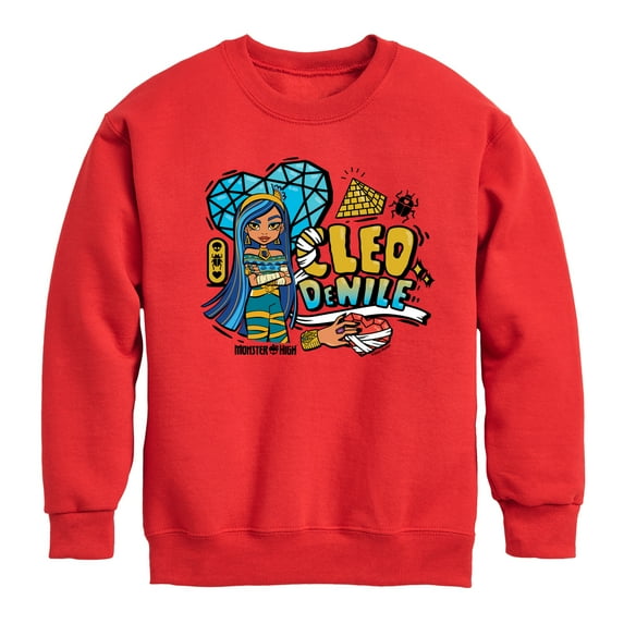 Monster High - Cleo Denile - Toddler And Youth Crewneck Fleece Sweatshirt