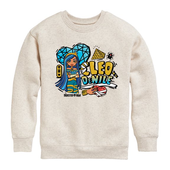 Monster High - Cleo Denile - Toddler And Youth Crewneck Fleece Sweatshirt