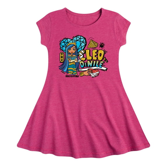 Monster High - Cleo Denile - Toddler And Youth Girls Fit And Flare Dress