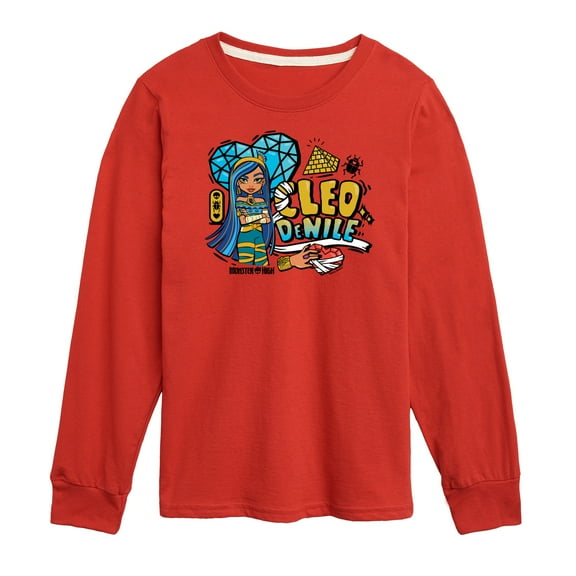 Monster High - Cleo Denile - Toddler And Youth Long Sleeve Graphic T-Shirt