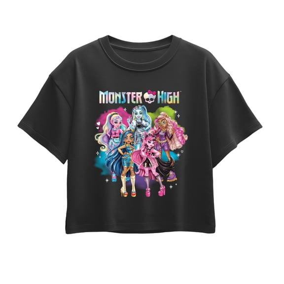 Monster High - Colorful Clouds Group - Youth Girls Boxy T-Shirt