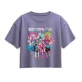 thumbnail image 1 of Monster High - Colorful Clouds Group Girls' Short Sleeve Boxy Graphic T-Shirt, 1 of 4