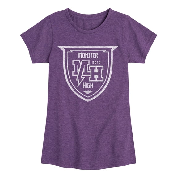Monster High - Crest - Youth Girls Fitted Short Sleeve T-Shirt