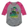 thumbnail image 1 of Monster High - Deuce Gorgon Snake Venom - Toddler & Youth Girls Raglan Graphic T-Shirt, 1 of 5