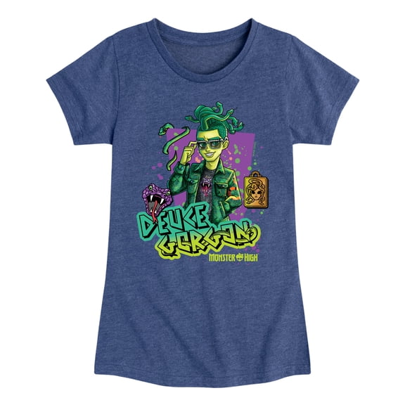 Monster High - Deuce Gorgon Snake Venom - Toddler & Youth Girls Short Sleeve Graphic T-Shirt