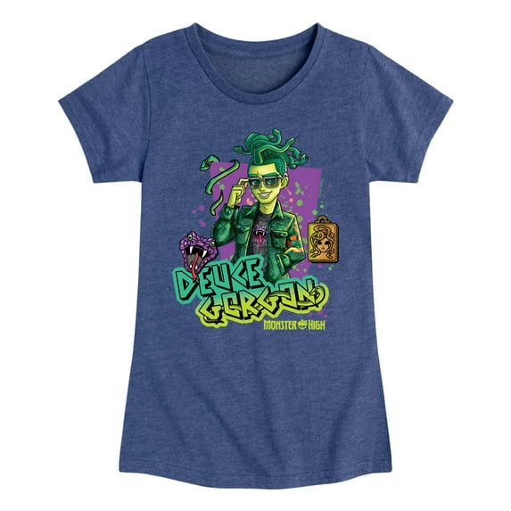 Monster High - Deuce Gorgon Snake Venom - Toddler & Youth Girls Short Sleeve Graphic T-Shirt