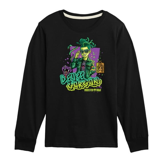 Monster High - Deuce Gorgon - Toddler And Youth Long Sleeve Graphic T-Shirt