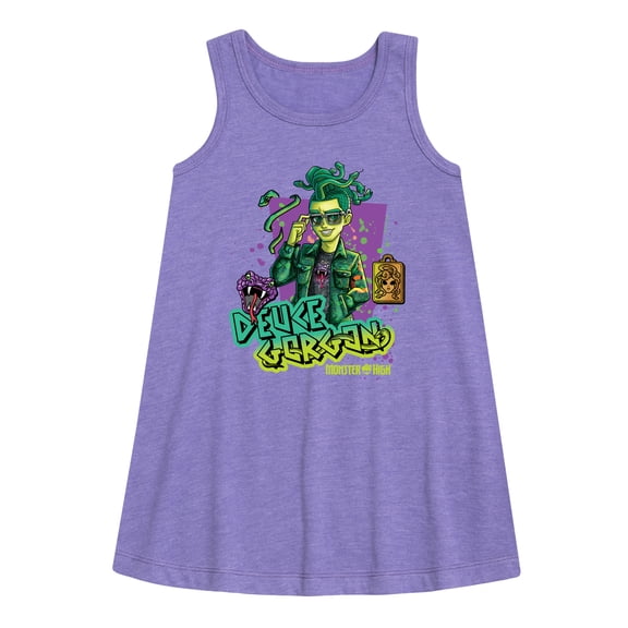 Monster High - Deuce Gorgon - Toddler and Youth Girls A-line Dress