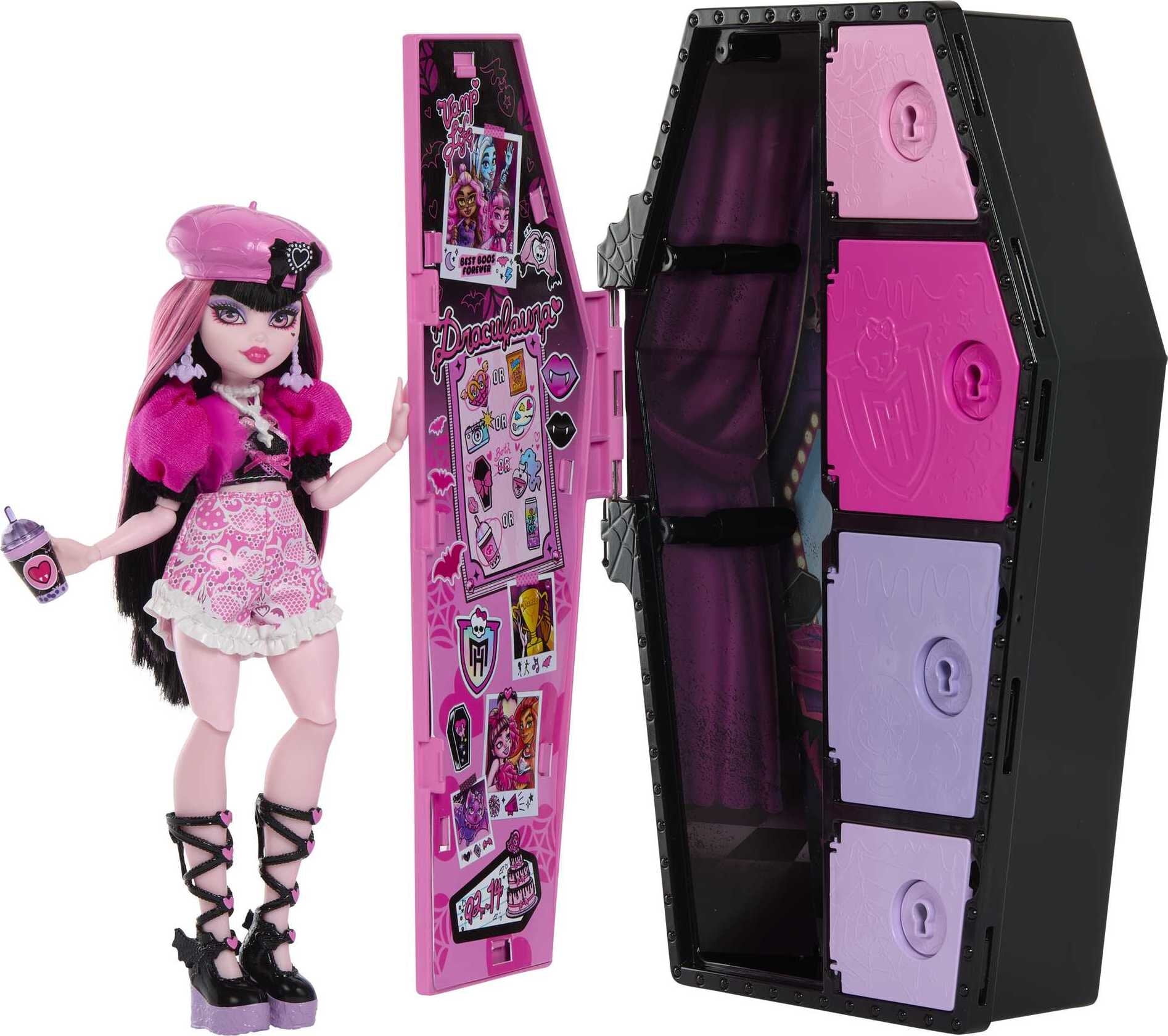 Monster High Doll, Draculaura with Accessories and Pet Bat