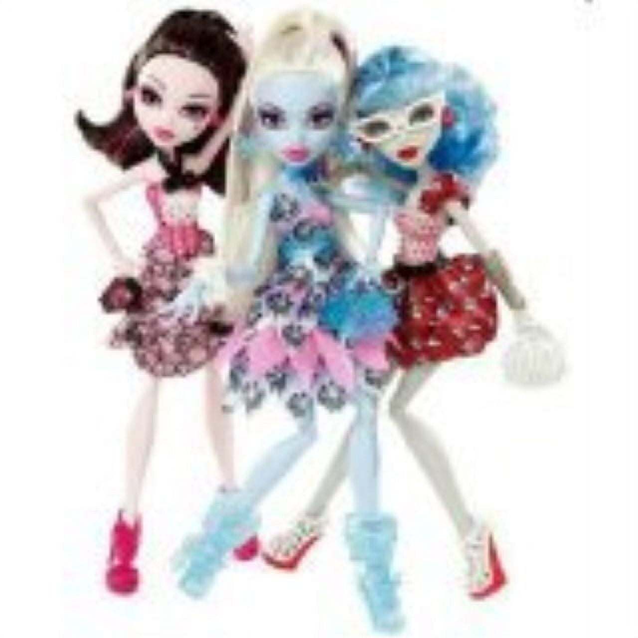 Monster High Draculaura Abbey Bominable & Ghoulia Yelps Dot Dead Gorgeous Dolls