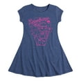 thumbnail image 1 of Monster High - Draculara Pink - Toddler And Youth Girls Fit And Flare Dress, 1 of 1