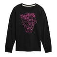 thumbnail image 1 of Monster High - Draculara Pink - Toddler And Youth Long Sleeve Graphic T-Shirt, 1 of 5