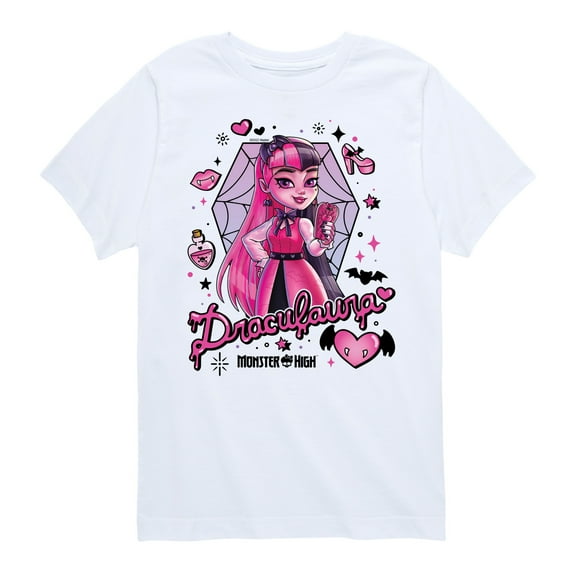 Monster High - Draculara - Toddler And Youth Short Sleeve Graphic T-Shirt