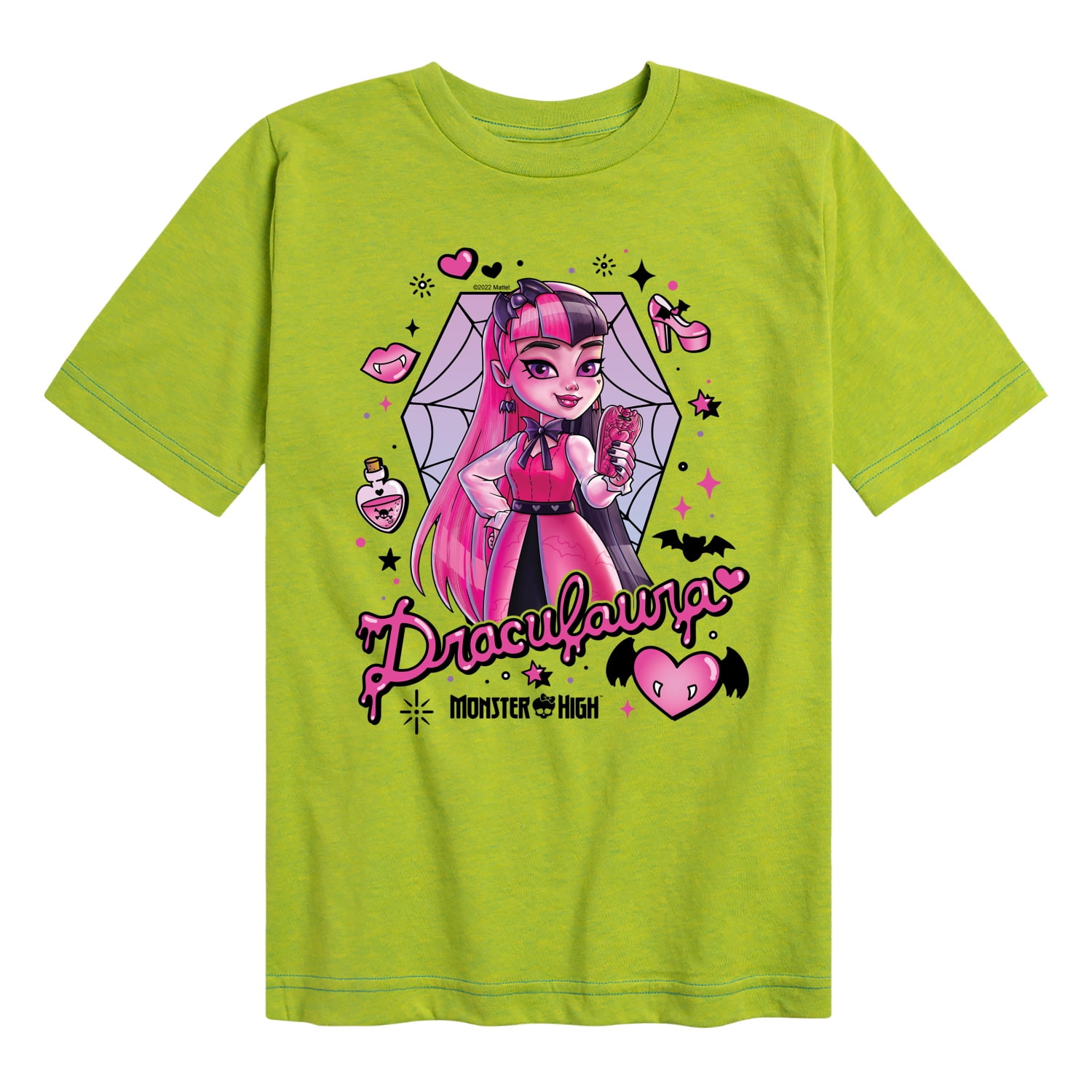 Monster High Draculara Toddler And Youth Short Sleeve Graphic T