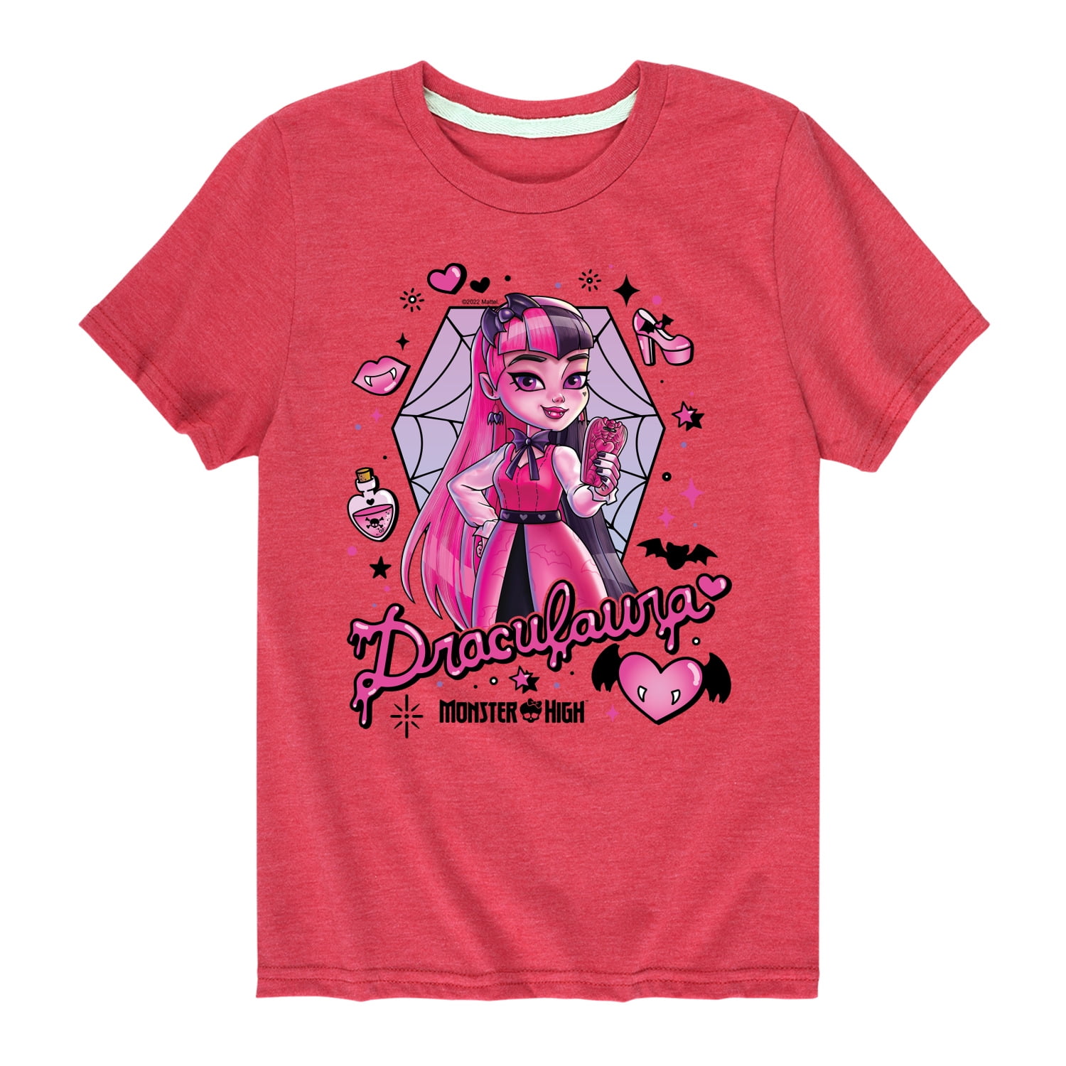 Monster High - Draculara - Toddler And Youth Short Sleeve Graphic T ...