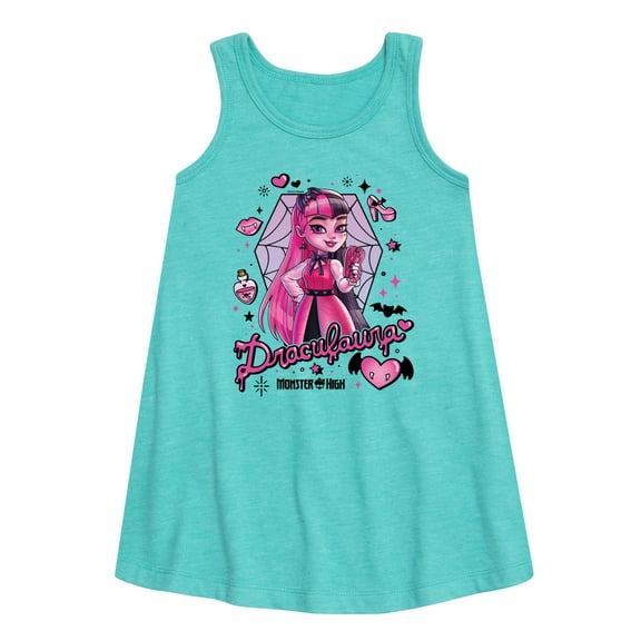 Monster High - Draculara - Toddler and Youth Girls A-line Dress