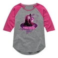 thumbnail image 1 of Monster High - Draculaura AKA Fangtastic - Toddler & Youth Girls Raglan Graphic T-Shirt, 1 of 4