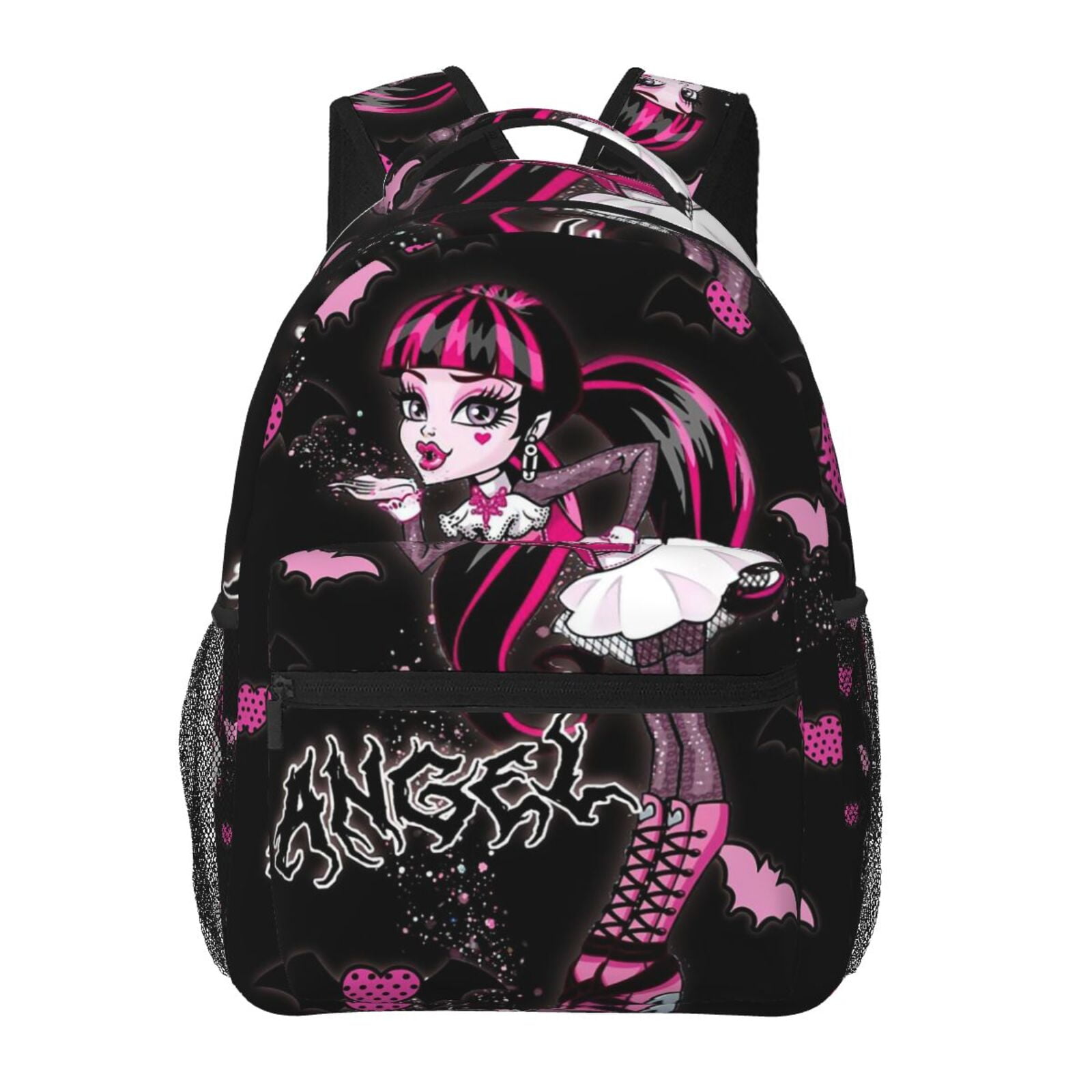 Monster High Draculaura Backpack Travel Laptop Bags Large Capacity