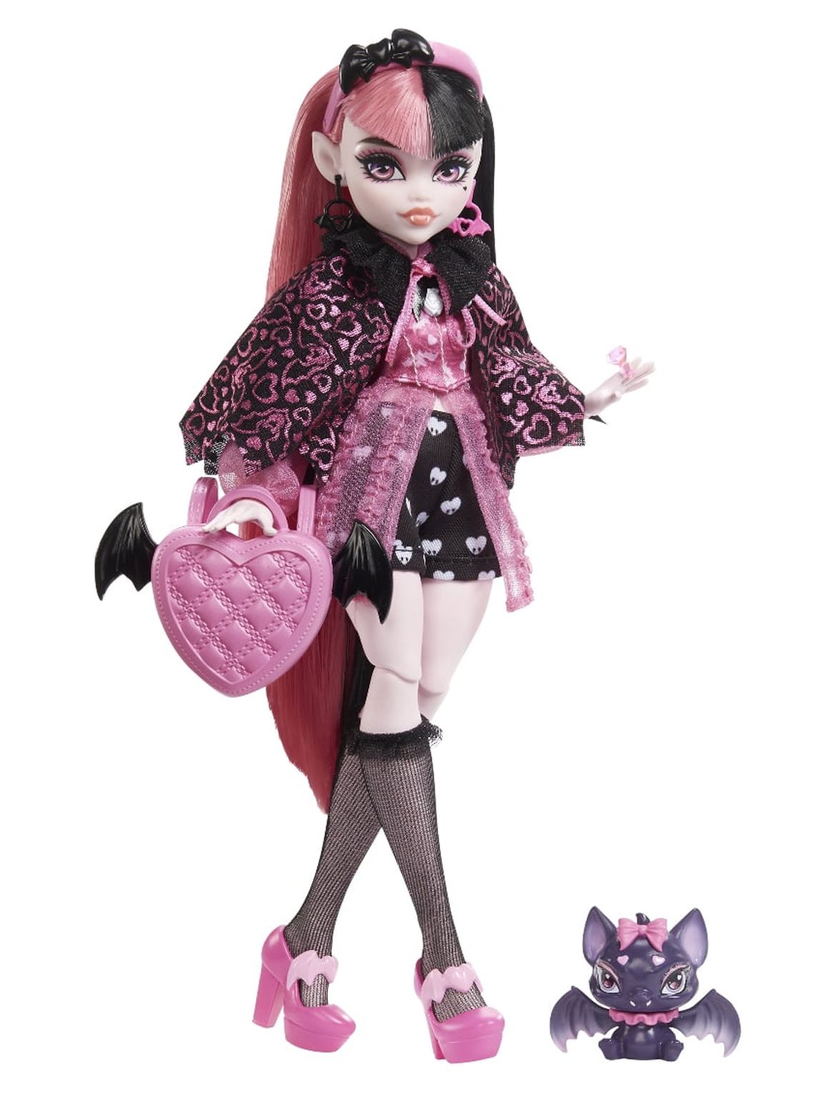 Monster High Posable Draculaura G3 Reboot Doll With Themed Accessories 