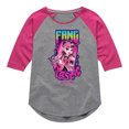 thumbnail image 1 of Monster High - Draculaura Is Fangtastic - Toddler & Youth Girls Raglan Graphic T-Shirt, 1 of 3