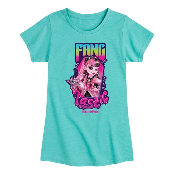 Monster High - Draculaura Is Fangtastic - Toddler & Youth Girls Short Sleeve T-Shirt