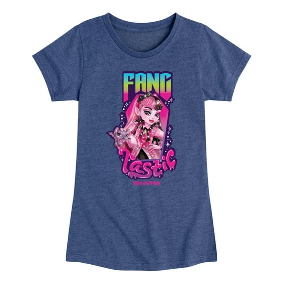Monster High - Draculaura Is Fangtastic - Toddler & Youth Girls Short Sleeve T-Shirt
