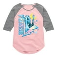 thumbnail image 1 of Monster High - Frankie Blue Bolt - Toddler & Youth Girls Raglan Graphic T-Shirt, 1 of 4