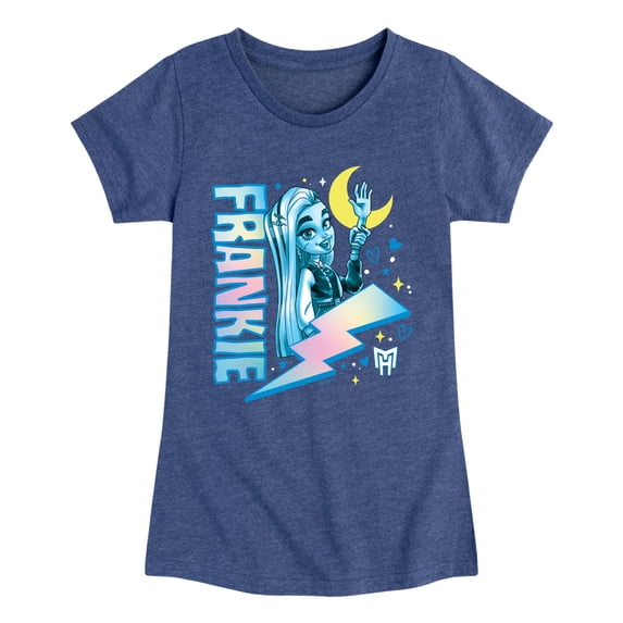 Monster High - Frankie Blue Bolt - Toddler & Youth Girls Short Sleeve Graphic T-Shirt