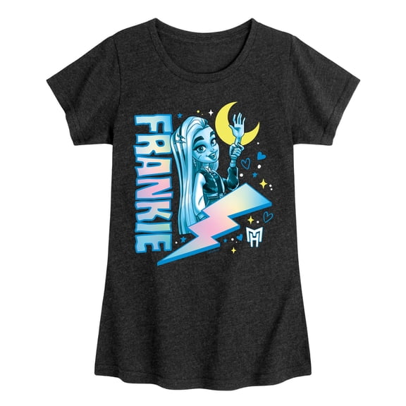 Monster High - Frankie Blue Bolt - Toddler & Youth Girls Short Sleeve Graphic T-Shirt