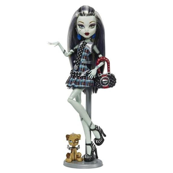 Monster High Frankie Stein Doll, Collectible Reproduction in Original Look with Diary & Doll Stand