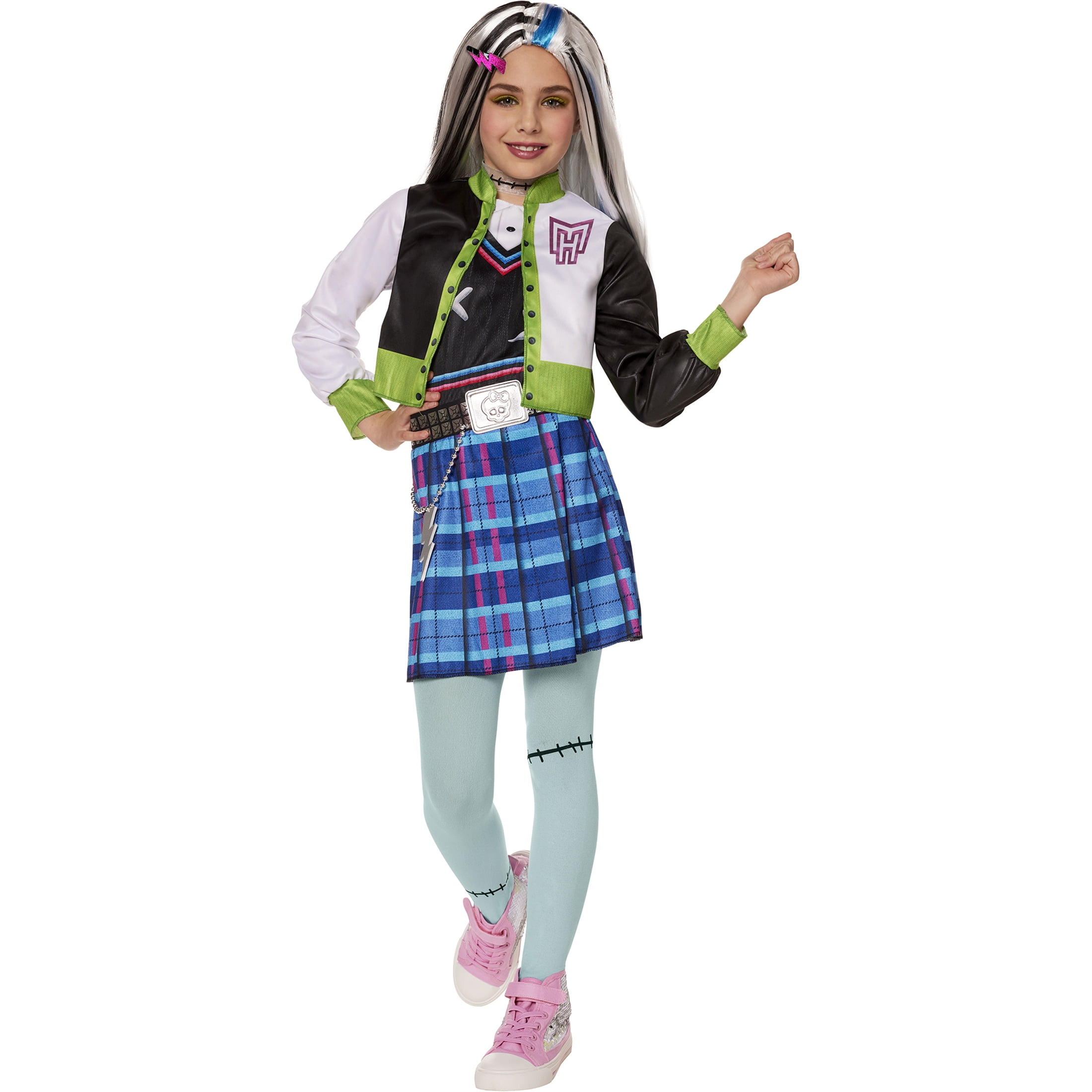 Monster High Frankie Stein Halloween Costume for Children, Girls Size M (7/8), by Inspirit Designs