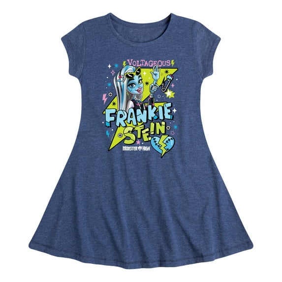 Monster High - Frankiestein Voltageous - Toddler And Youth Girls Fit And Flare Dress