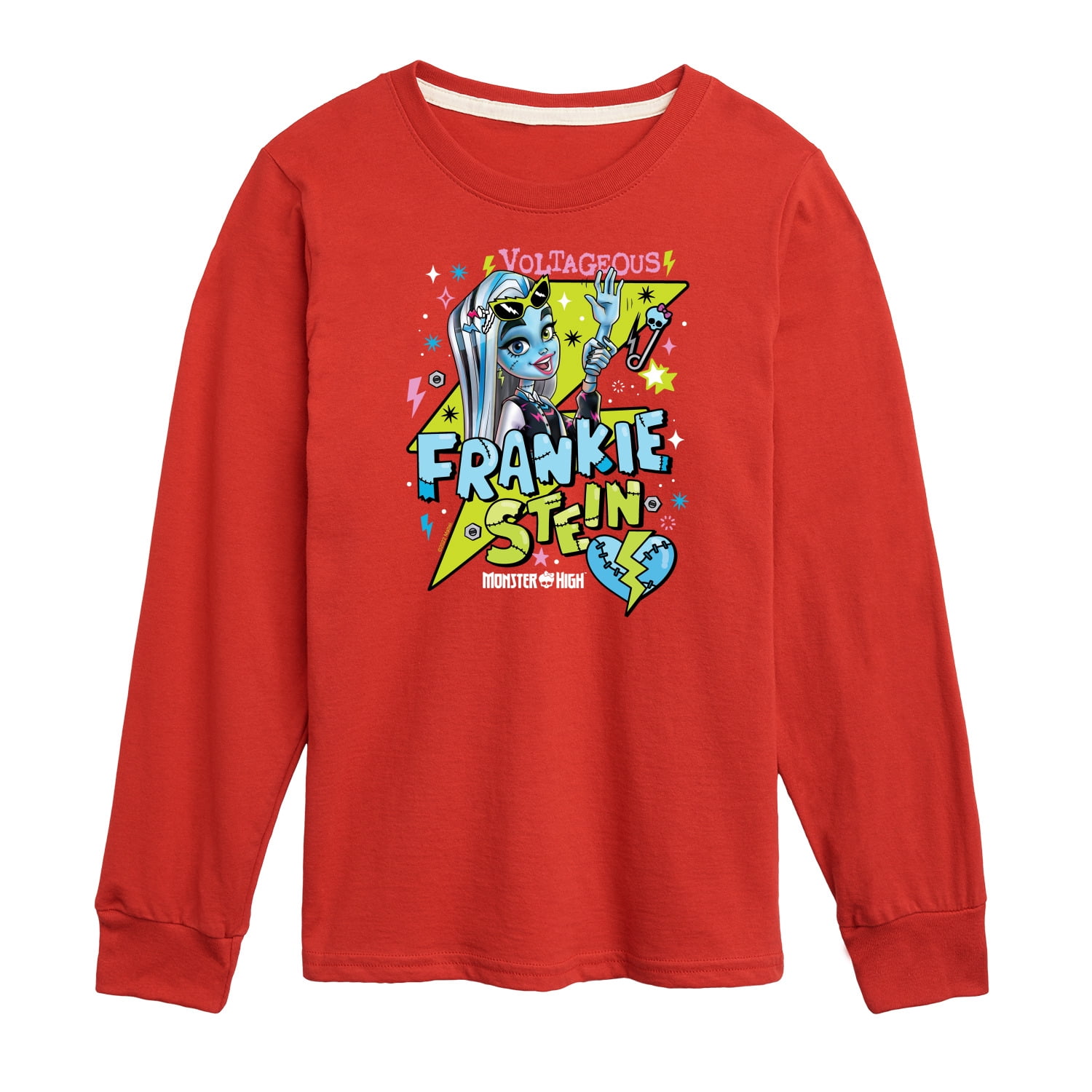 Monster High - Frankiestein Voltageous - Toddler And Youth Long Sleeve Graphic T-Shirt